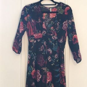 Printed floral coverup
